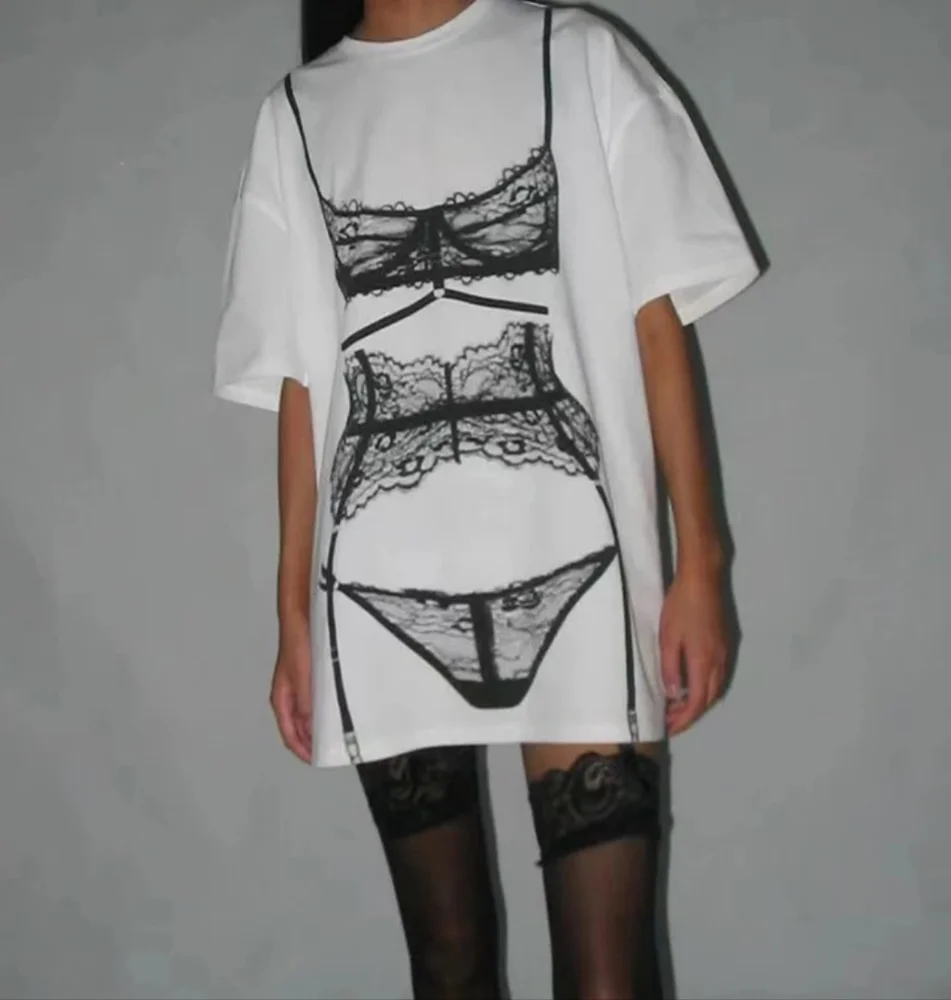 Women's White Graphic Short Sleeve Tee - Picture 4 of 8